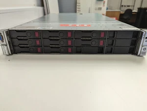 HP DL380p G8, 192GB RAM, 2xE5-2670v2, 8x4TB, 200GB SSD, 2x960GB NVMe, SFP+, QSFP - Picture 1 of 9