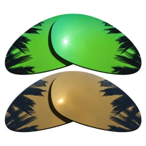 Lentes de repuesto polarizadas verdes espejadas y bronce doradas para Oakley Minute 1.0 - Imagen 1 de 4