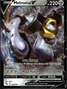 Pokémon TCG Melmetal V Pokémon GO 047/078 Holo Ultra Raro - Foto 1 di 2