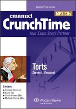 CRUNCHTIME AUDIO: TORTS By Emanuel *Excellent Condition*