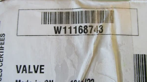 Válvula de entrada de agua caliente para lavadora Whirlpool - Parte OEM W11168743 - ¡Nueva! - Imagen 1 de 9