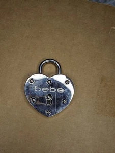 BEBE Lock Large Lock Novelty Stainless Steel  - Picture 1 of 3