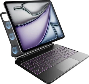 Klawiatura AZERTY iPad Air 13 2025 M3, 2024 M2, iPad Pro 12,9 cala 6/5/4/3. Gen - Zdjęcie 1 z 9