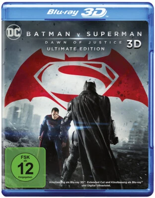 Batman v Superman Dawn of Justice 3D + 2D - 3 Blu-ray Disc - OVP - NEU - Bild 1 von 4