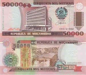 MOZAMBIQUE  50000 Meticais 1993 UNC - Picture 1 of 1
