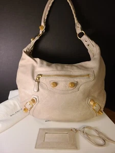 BALENCIAGA Agneau Giant 21 Gold Hardware - Beige - Borsa a tracolla - Foto 1 di 23
