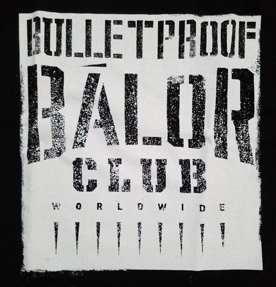 Finn Balor T-Shirt XL Balor Club NXT version WWE Bulletproof Worldwide NJPW
