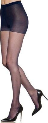 Silkies Ultra Control Top Pantyhose Ultra Sheer NAVY BLUE Size M 030207 - Image 1 of 4