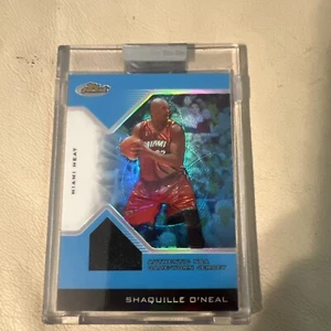05 Topps Finest Shaquille O’ Neal X-Fractor Blue Game Worn Patch /50 #120 Miami - Picture 1 of 4