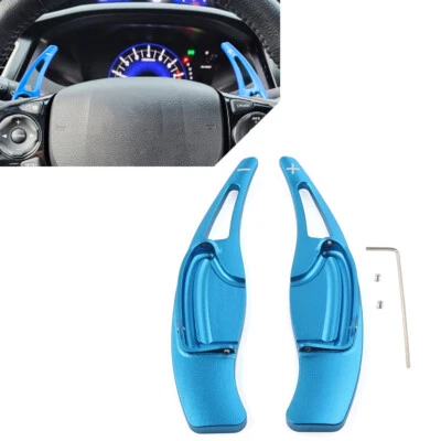 Steering Wheel Shift Paddle Shifter Extension Fit Honda Civic 9th 2012-2015 Blue - Image 1 of 4