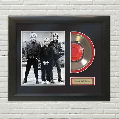 Police Legends of Music Gold Record Display w/reproduction signatures - Image 1 of 4