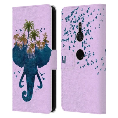 HEAD CASE DESIGNS WILDLIFE SILHOUETTE LEATHER BOOK WALLET CASE FOR SONY PHONES 1 - Image 1 of 4