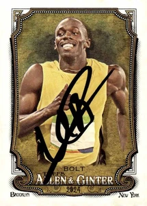 Usain Bolt Signed 2024 Topps Allen & Ginter #208 Trading Card COA Proof Photo 2 - Picture 1 of 9