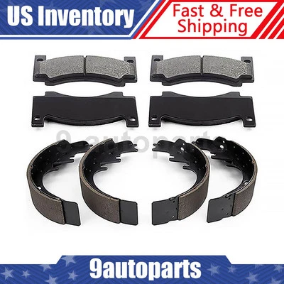 Kit de zapatas de freno delanteras traseras para 1972 1973 International Harvester 1010 Foto 1 de 4