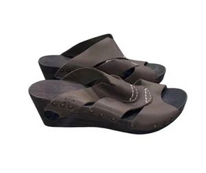Kopitarna Wood Sole Sandals (Brown) Size 7 Pre-owned - Picture 1 of 3
