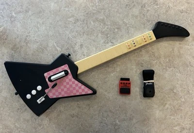 Guitarra Inalámbrica Nyko Front Man para PS2 con Dongle/Receptor Rosa/NEGRO PROBADO Foto 1 de 4