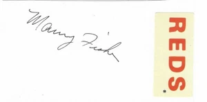 SIGNED 3x5 INDEX CARD OF MAURY FISHER! GREAT AUTOGRAPH! - Picture 1 of 1