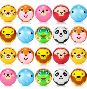 20 Pcs Mini Zoo Animal Stress Balls 1.77" PU Foam Squeeze Fidget Toys Party Favo - Picture 1 of 8
