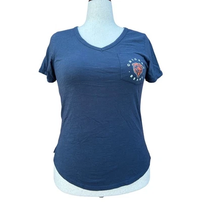 Chicago Bears NFL Womens T-Shirt V-Neck Short Sleeve Medium Football - Image 1 of 4