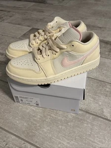 Nike Air Jordan 1 Low SE "Seersucker" Größe 8 Damen Brandneu - Bild 1 von 6