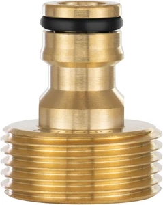 Poppstar Wasserhahn-Adapter mit 1 Zoll Außengewinde und Steckkupplung - Bild 1 von 6