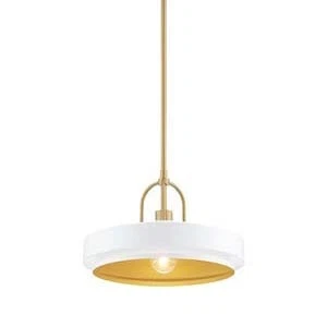 Designers Fountain D295M-14P Odea 14"W Pendant - White - Image 1 of 4