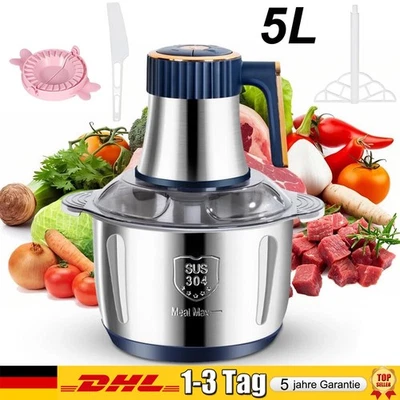 5L Zerkleinerer Elektrisch Gemüse Multihacker 500W Obst Küche Zwiebelschneider - Bild 1 von 4