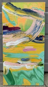 Abstrakte Fluid Paint moderne Malerei von Melissa Bollen Pour Malerei Pastell - Bild 1 von 10
