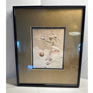 Michael Parkes Cielo Circo Detalle Acróbata Cisne Blanco Fantasía Surrealista Arte Impresión  - Imagen 1 de 7