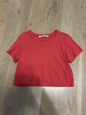 Michael Stars Red Women's Crop Top one size soft comfy loungewear - Image 1 of 4