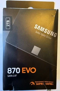Samsung 870 EVO SATA III 2.5" Internal SSD - 2TB, MZ-77E2T0B/AM - Afbeelding 1 van 2