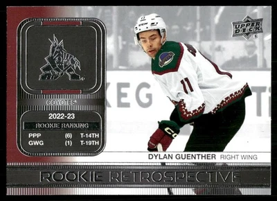 2023-24 Upper Deck #RR-9 Dylan Guenther Rookie Retrospective - Image 1 of 2