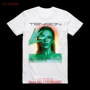Kylie Minogue 'Tension' Pop Icon White Casual T-shirt Cotton S-5XL Unisex. - Picture 1 of 3