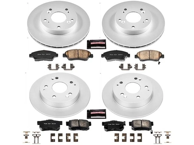 Kit de pastillas de freno y rotor delanteras y traseras para Honda Civic Si TD516RH 2004-2005 Foto 1 de 1
