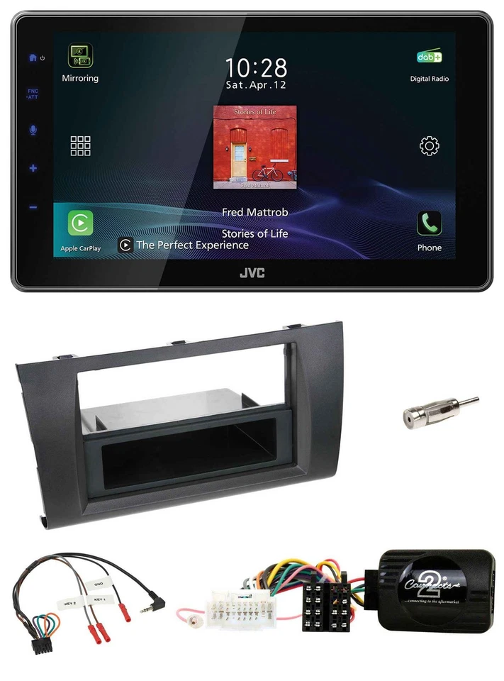 JVC DAB Lenkrad Bluetooth USB Autoradio für Suzuki Swift 2005-2010 - Bild 1 von 4