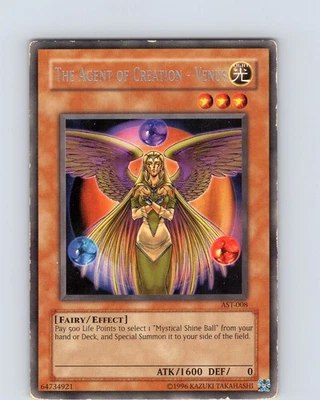 Yu-Gi-Oh TCGThe Agent Of Creation - Venus AST-008 Unlimited Rare Card MP - Image 1 of 2