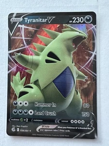 Pokemon TCG - Tyranitar V - 158/264 - Fusion Strike - Imagen 1 de 2