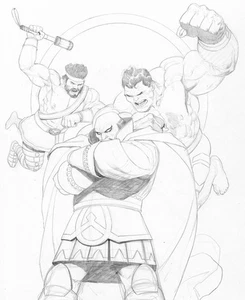 Ms Marvel Ausgabe #12 Original Cover Bleistifte Comic Kunst von Ariel Olivetti (2016) - Bild 1 von 4