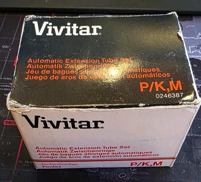 Vivitar Automatic Extension Tube Set 36MM/20MM/12MM for Pentax - Image 1 of 4