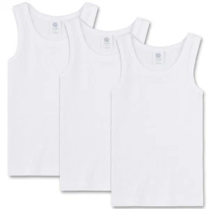Sanetta 3-Pack Boys Undershirt Shirt Sleeveless Tank Top Basic - White / Size... - Picture 1 of 1