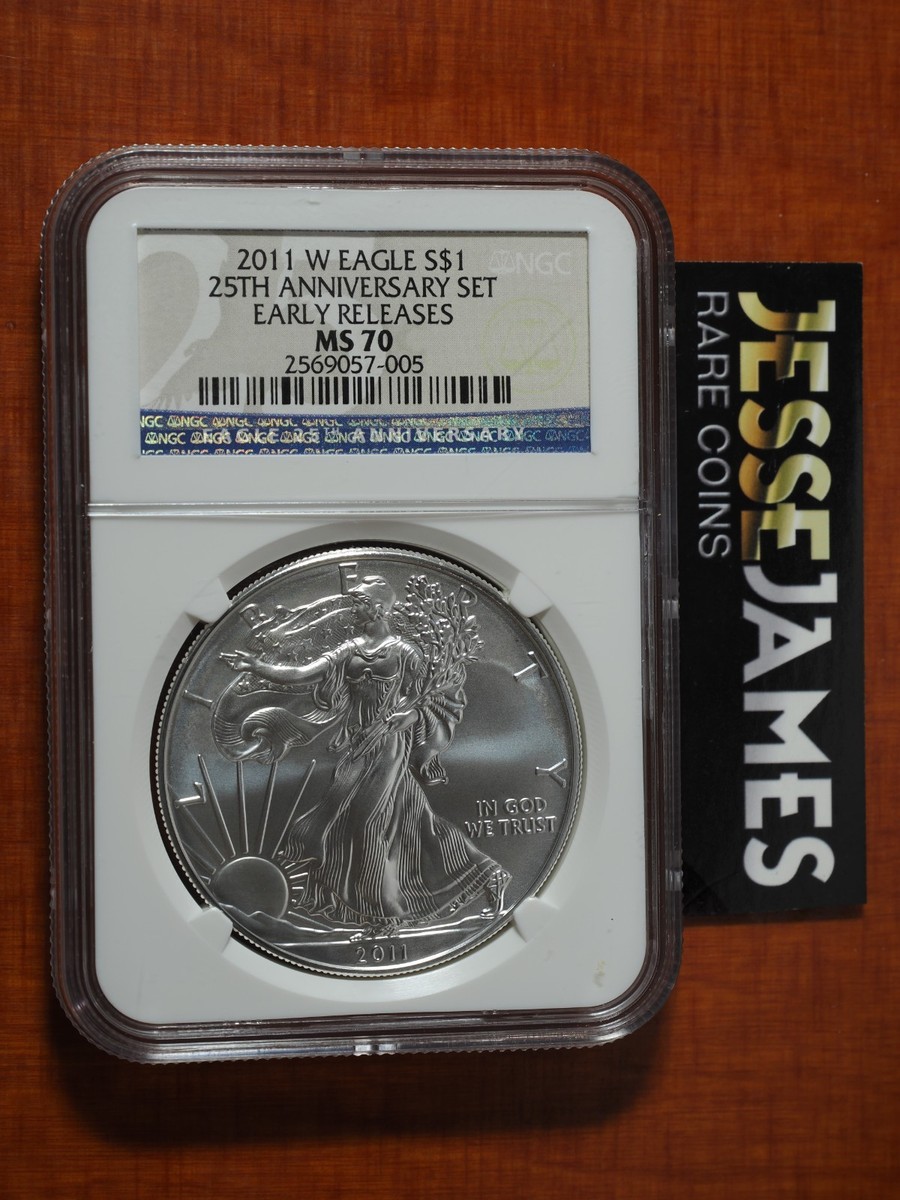 「訳あり」NGC MS70 2011 イーグル銀貨 EARLY RELEASES 訳あり」NGC MS70 2011 イーグル銀貨 EARLY RELEASES - メルカリ