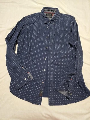 Camisa Love Is My Religion Para Hombre Mediana Azul En La Carretera Calce Ajustado Estampado Bicicleta Foto 1 de 4