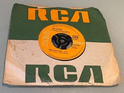 Joe Cocker - Black-Eyed Blues - High Time We Went - Vinyl Record 7" Single  1971 - Image 1 of 4