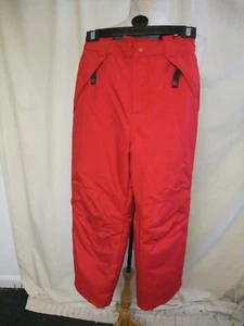 Boys Ski Trousers L.O.G.G. size 146cm, bright red with braces used but good 7406 - Picture 1 of 3