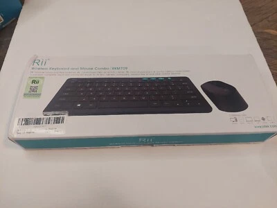 Rii RKM709 2.4 Gigahertz Ultra-Slim Wireless Keyboard and Mouse Combo,... - Image 1 of 4
