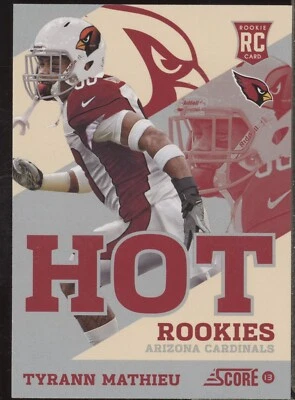 2013 Score Tyrann Mathieu Rookie RED HOT ROOKIES Retail #44 Arizona Cardinals - Image 1 of 2