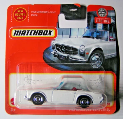 Matchbox - 1963 Mercedes-Benz 230 SL Pagoda - Series W113 - White - HVN39 - Image 1 of 3