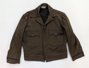 1940s UPS Delivery Uniform Fleece Lined Jacket Caleb Smith & Sons Men's Sz 44 - Picture 1 of 24