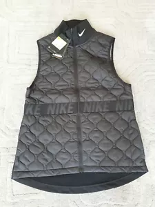 Nike Women's Aerolayer Thermore Repel Running Gilet Bodywarmer Vest Size Small - Picture 1 of 8