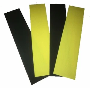 2 BLACK & 2 YELLOW Bow String WHISKER Silencers Archery Bow Compound Recurve - Picture 1 of 3